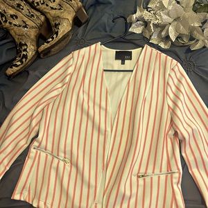 Pink n white dress jacket